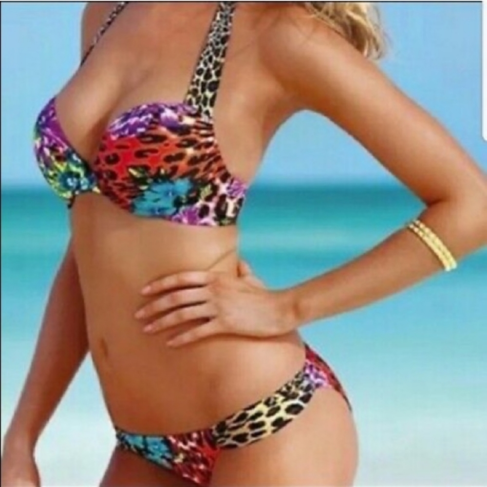 👙 VICTORIA'S SECRET Bombshell Bathing Suit Bikini Swim Set Top And Bottom 👙